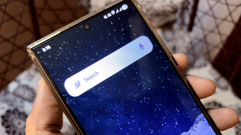 Samsung Galaxy 휴대폰의 Samsung 인터넷 브라우저 위젯