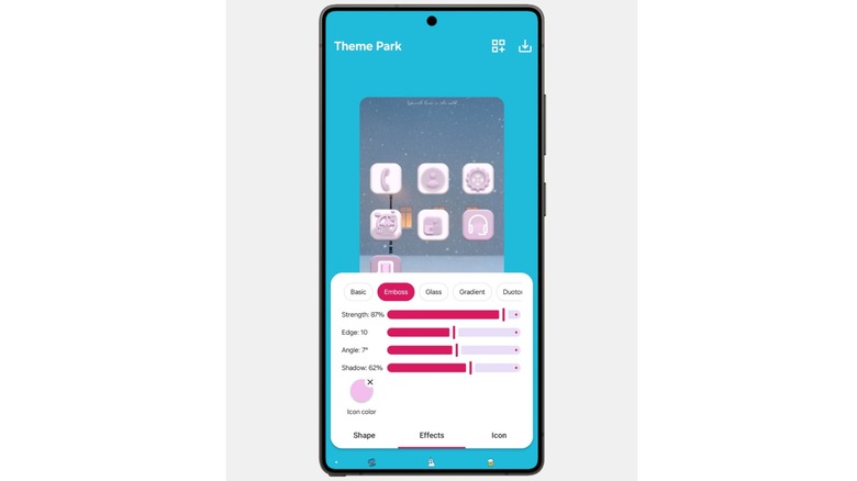 삼성의 Good Lock 테마파크 아이콘 테마
