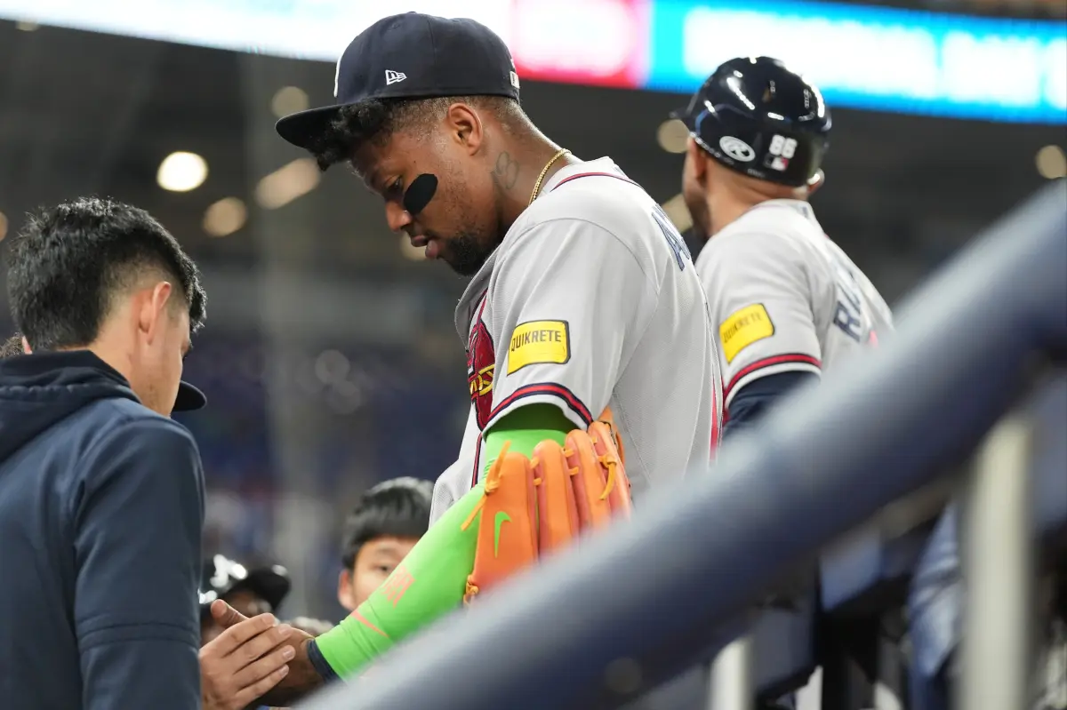 Ronald Acuna Jr.는 최근 Braves의 우려로 게임을 종료합니다.