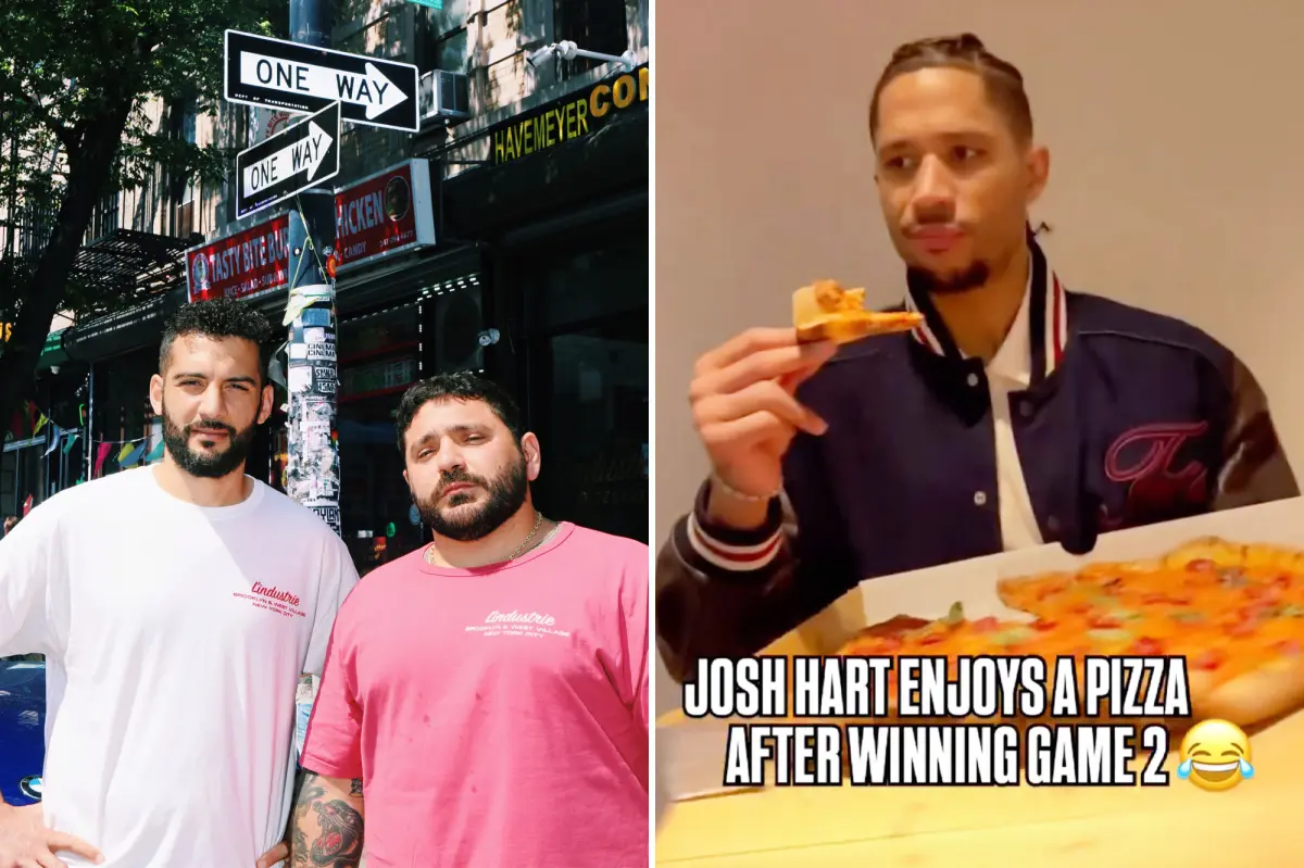 조쉬 하트(Josh Hart)의 바이럴 슬라이스 뒤의 피자 가게는 그들이 어떻게 파이를 MSG에 넣었는지 보여줍니다.