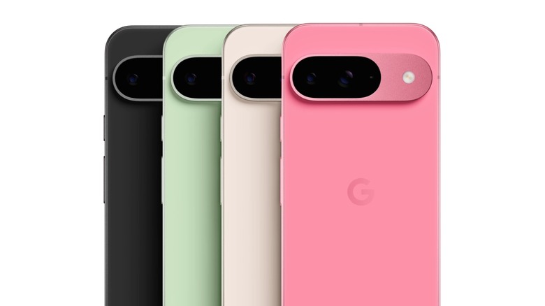 Google Pixel 9의 다양한 색상 옵션
