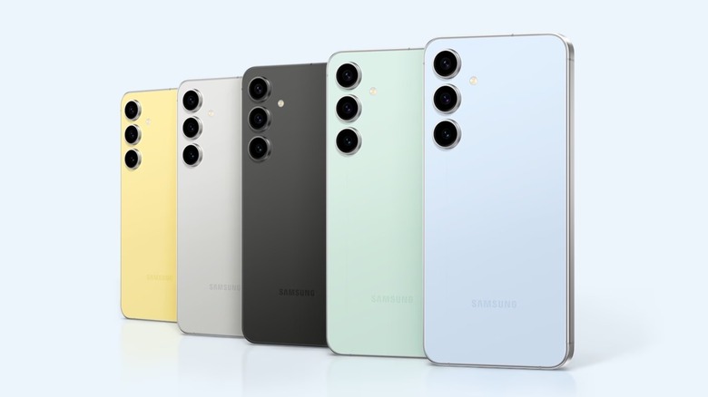 Samsung Galaxy S24 FE의 다양한 색상 옵션