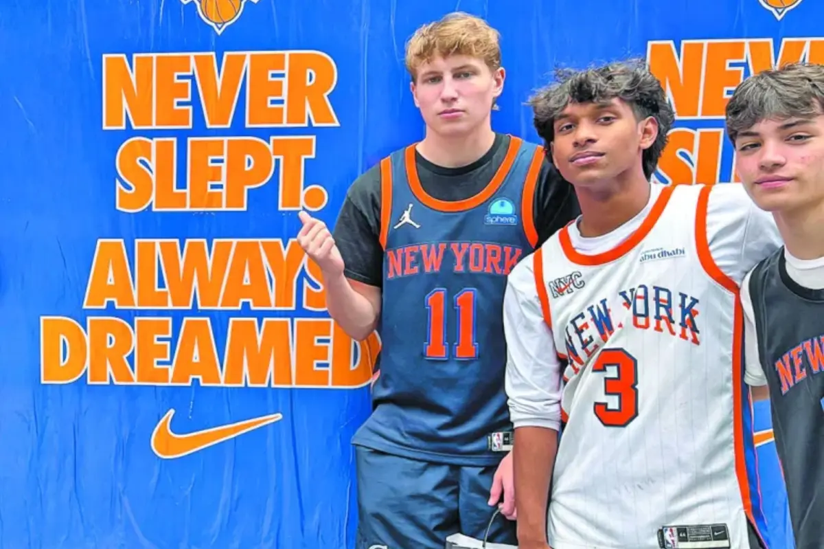 Long Island 고등학교 후프 선수들이 Knicks의 타이틀 경기에서 배우고 있는 것