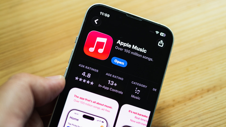 iOS App Store의 Apple Music 앱