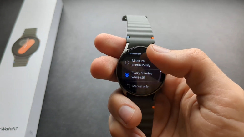 Galaxy Watch에서 지속적인 심박수 모니터링 활성화