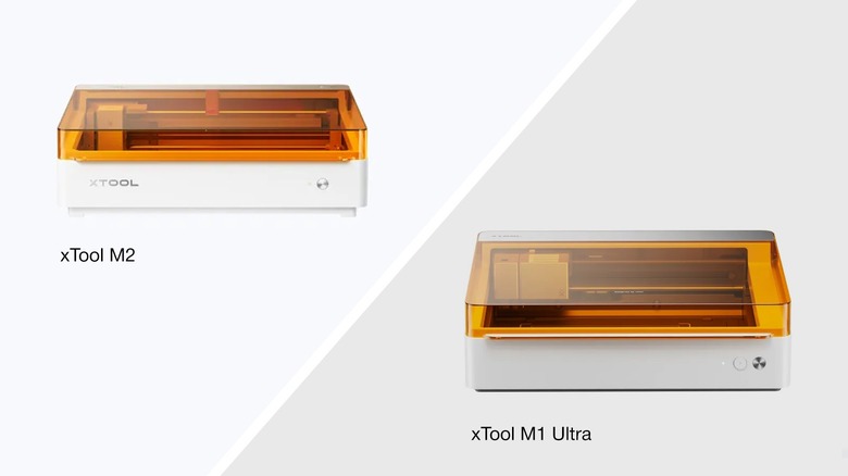 xTool M2 및 xTool M1 Ultra.