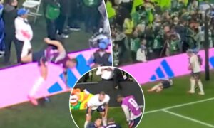 잉글랜드의 조던 헨더슨이 월드컵 축하 도중 엄청난 부상을 입었습니다.