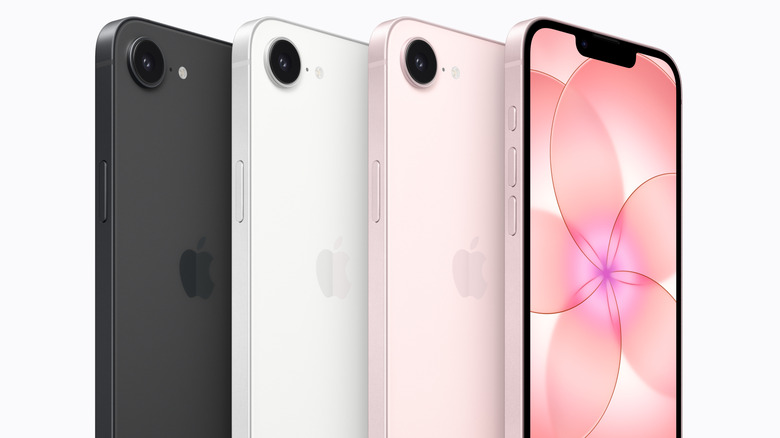 다양한 색상으로 구현된 iPhone 17e의 보도자료 이미지