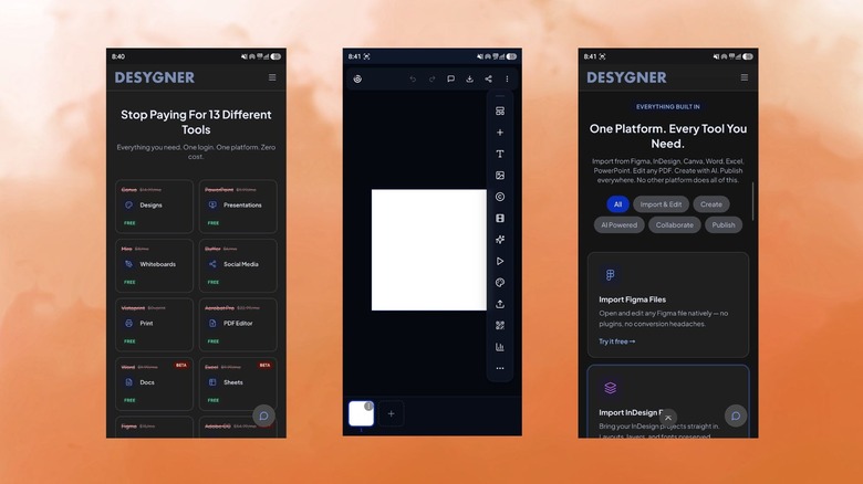 Android의 Designer 애플리케이션 기능