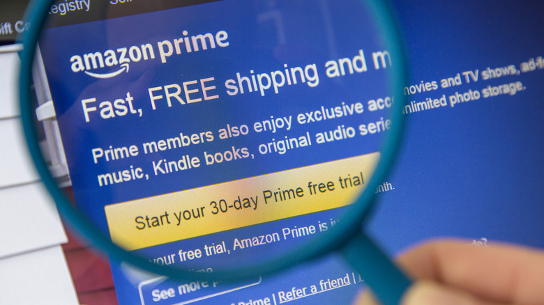 Amazon Prime 무료 평가판 가입 페이지