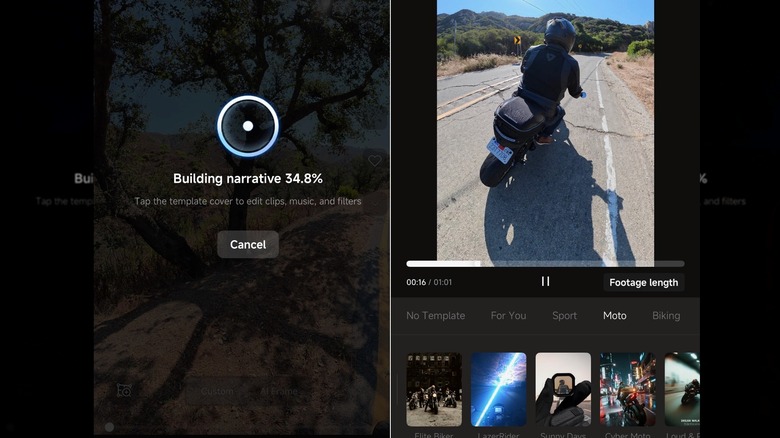 AI Director 편집 기능을 갖춘 Insta360 앱