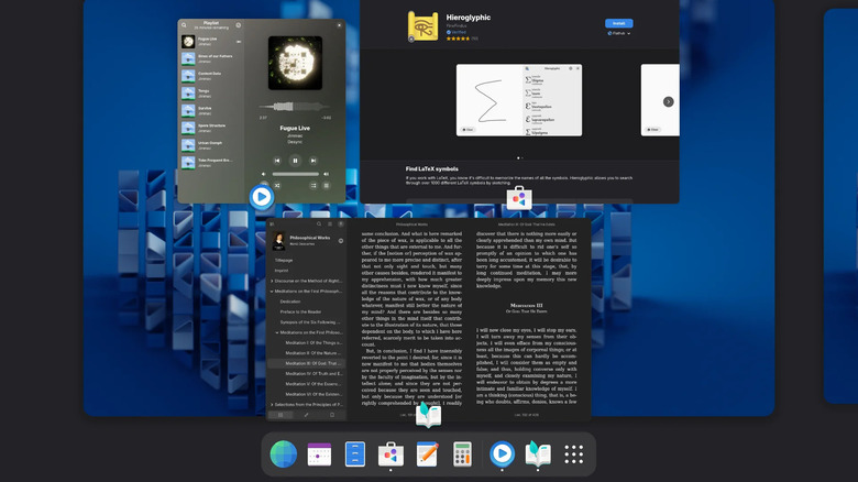 GNOME OS 데스크탑의 스크린샷