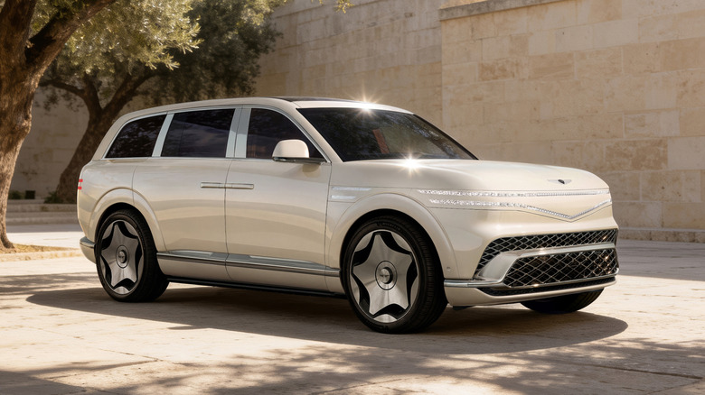 2027 제네시스 GV90 SUV 너룬 프론트 쓰리쿼터