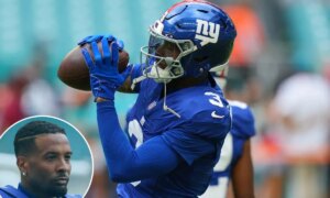 오델 베컴 주니어(Odell Beckham Jr.)는 자이언츠 팬들에게 그가 여전히 가지고 있다는 것을 증명하는 데 매우 가까웠습니다.