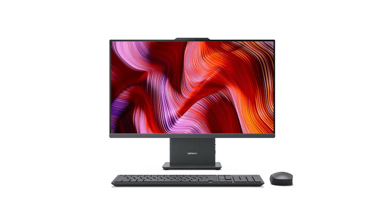 흰색 배경 위에 레노버 ThinkCentre
