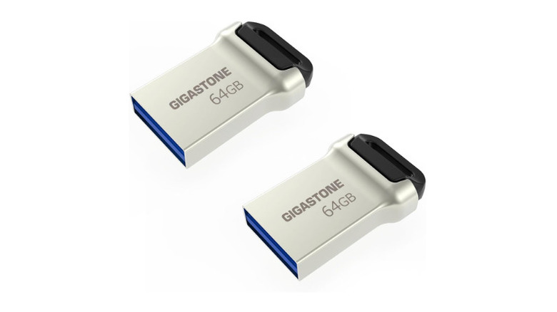 64GB Gigastone Nano USB 3.2 플래시 드라이브 2개