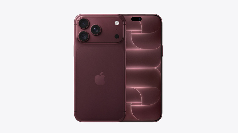 부르고뉴 색상의 iPhone 18 Pro Max