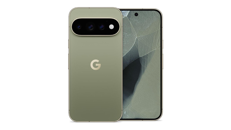 올리브 색상의 Google Pixel 11 Pro XL