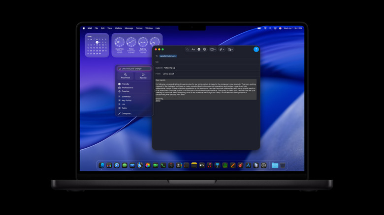 검정색 배경의 MacBook Pro
