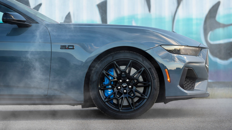 5.0 V8 배지가 장착된 현세대 Ford Mustang