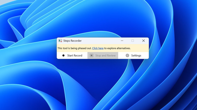 Windows 11에서 실행되는 단계 레코더