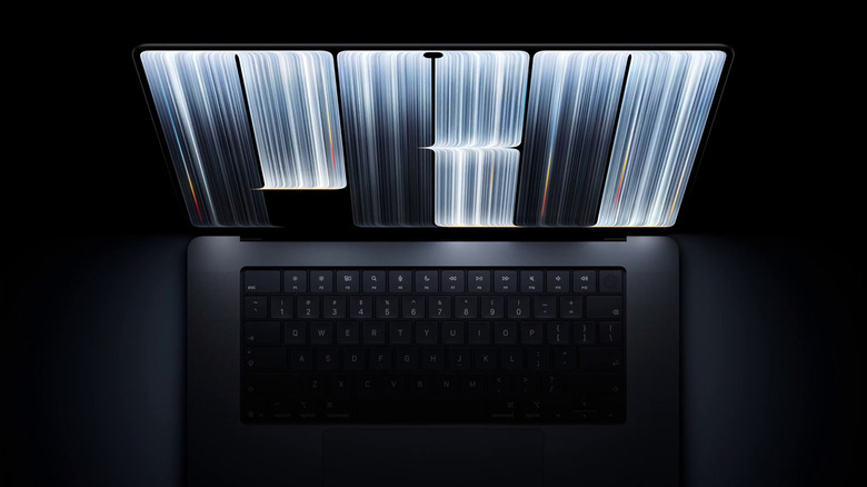 Dynamic Island를 탑재한 MacBook Pro.
