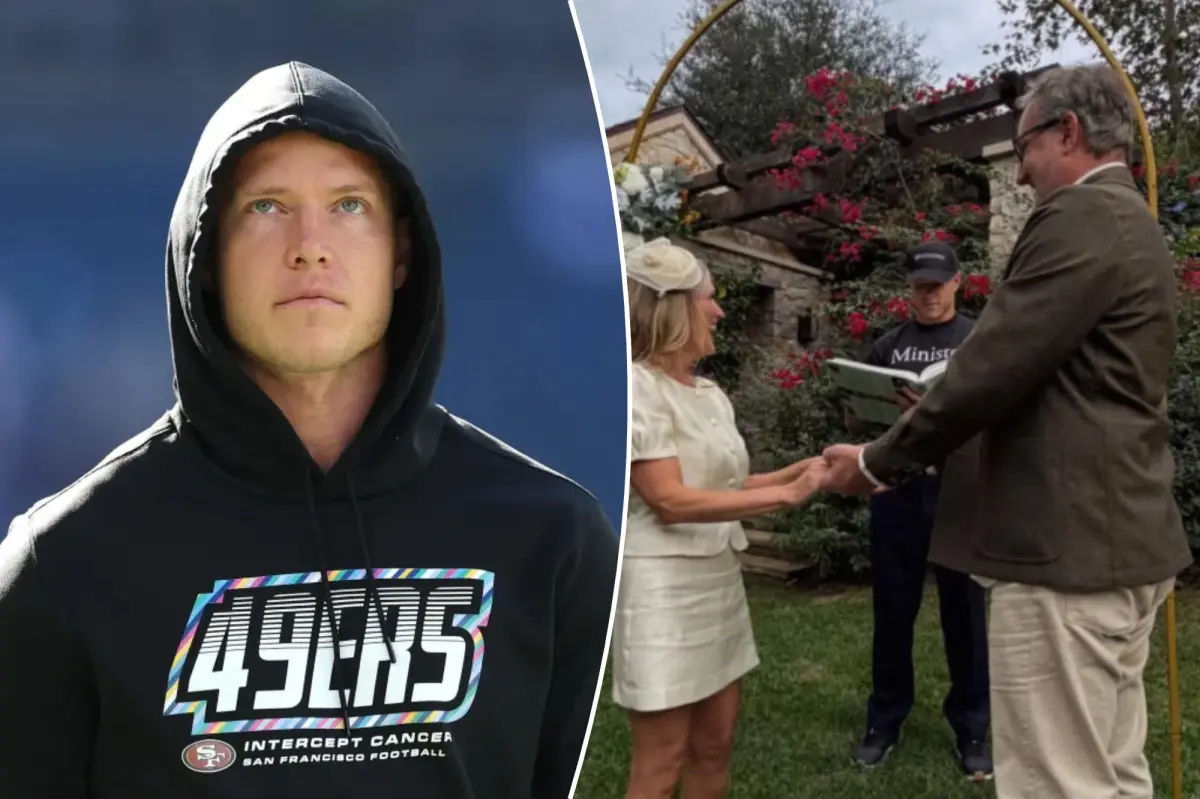 49ers 스타 Christian McCaffrey, 깜짝 결혼식 주례